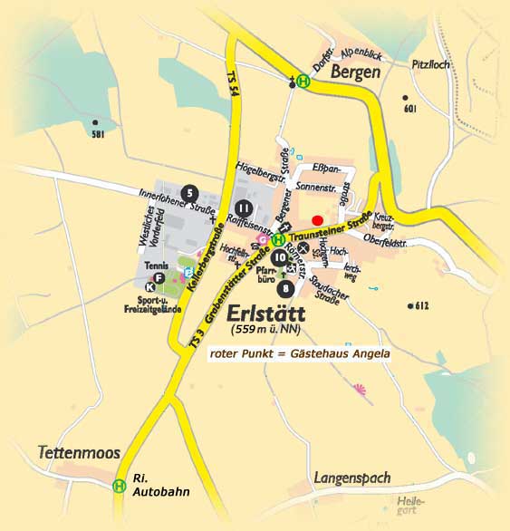 Ortsplan Erlst�tt